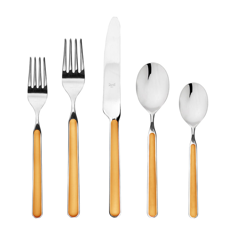 Mepra - Fantasia Orange - 5-Piece Flatware Set
