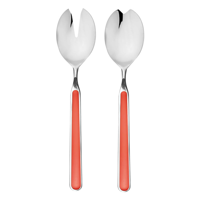 Mepra - Couverts à salade Fantasia New Coral - Set de 2 pièces