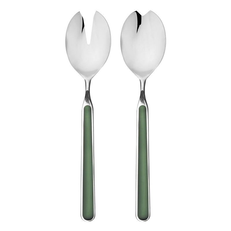 Mepra - Couverts à salade Fantasia Vert - Ensemble de 2 pièces