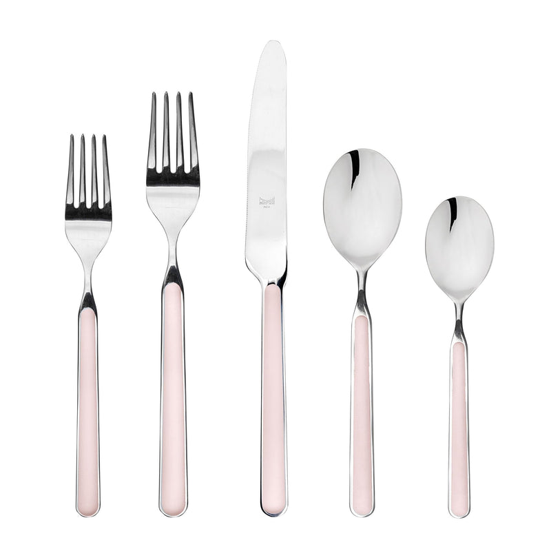 Mepra - Fantasia Pale Rose - 5-Piece Flatware Set