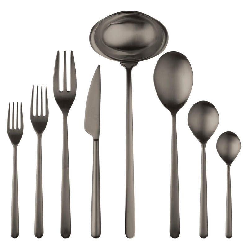 Mepra - Linea Ice oro Nero - 43-Piece Flatware Set