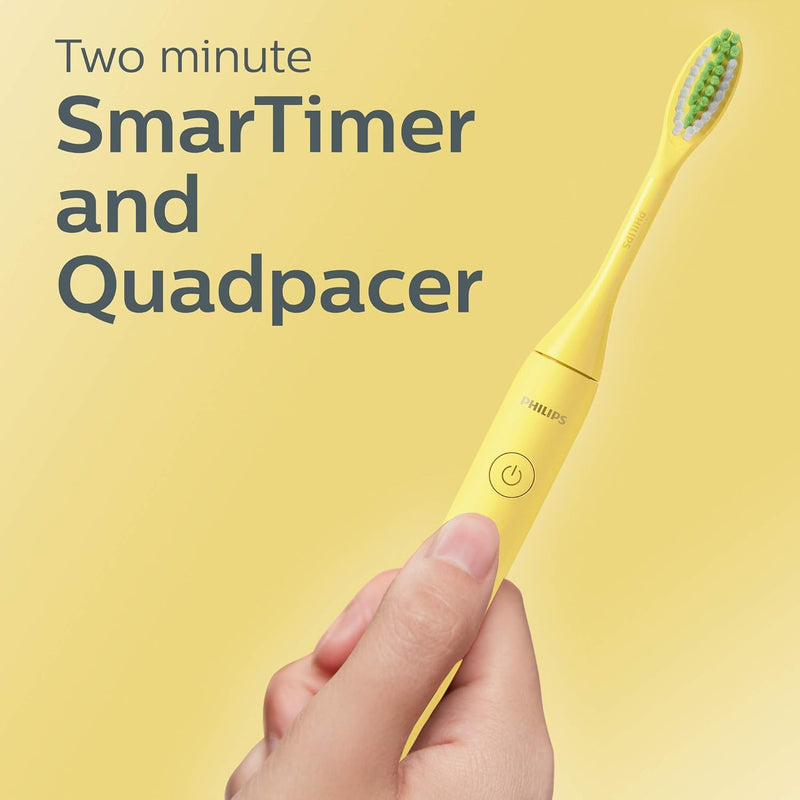 Philips One by Sonicare Battery Toothbrush & Brush Head Bundle BD3001AZ, Mango