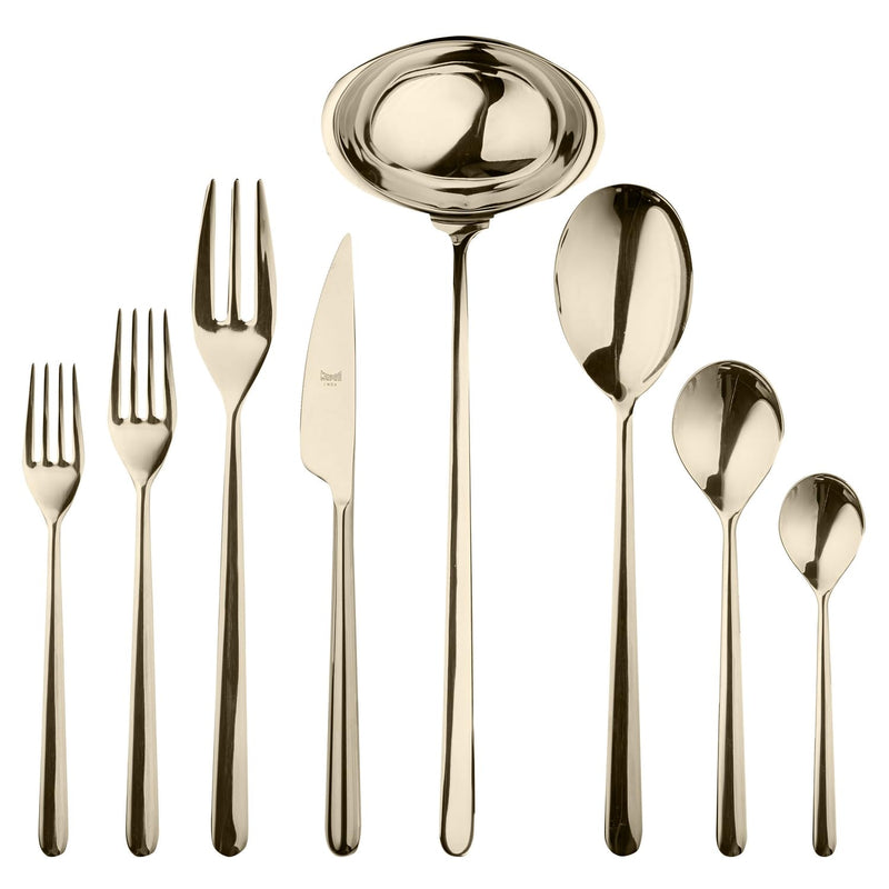 Mepra - Linea Champagne - 43-Piece Flatware Set