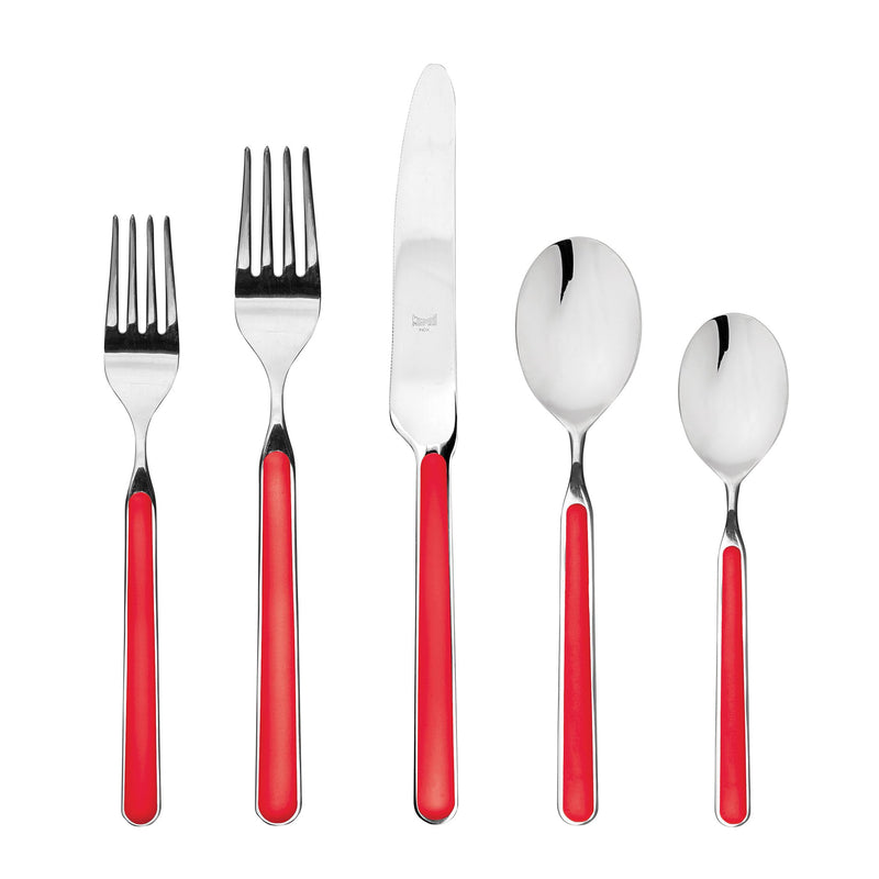 Mepra - Fantasia Red - 20-Piece Flatware Set