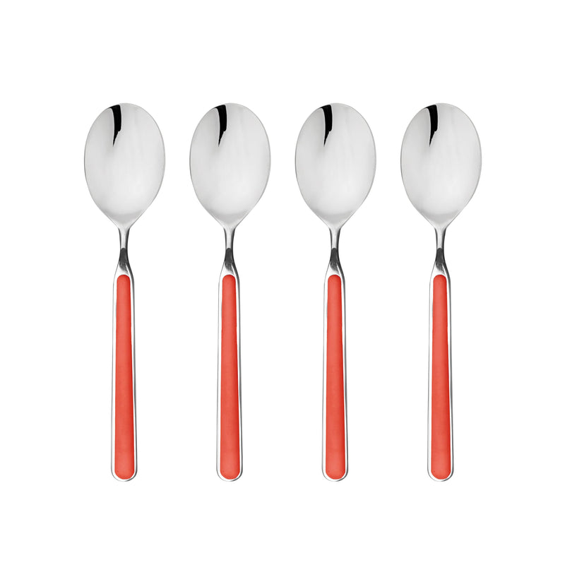 Mepra - Fantasia New Coral - Set de 4 cuillères à café