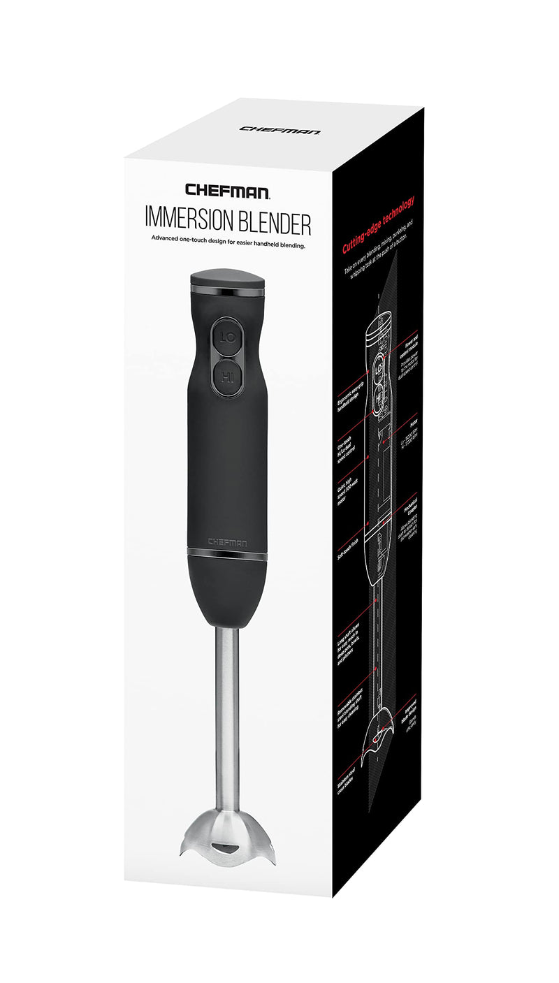 Chefman 300 W Immersion Blender, Black