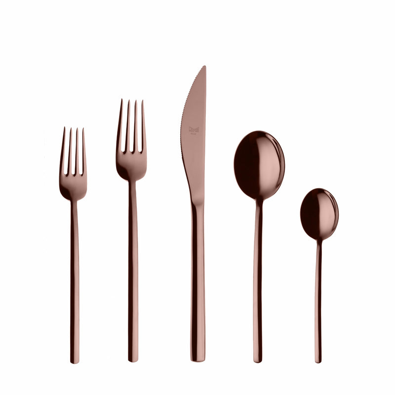 Mepra - Due Bronze - 5-Piece Flatware Set