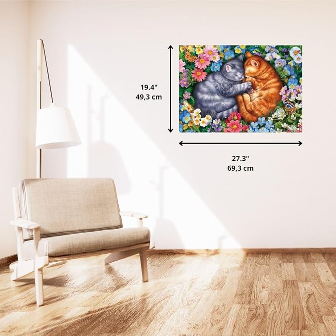Schmidt Spiele - 1000-Piece Puzzle - Sleeping Velvet Paws