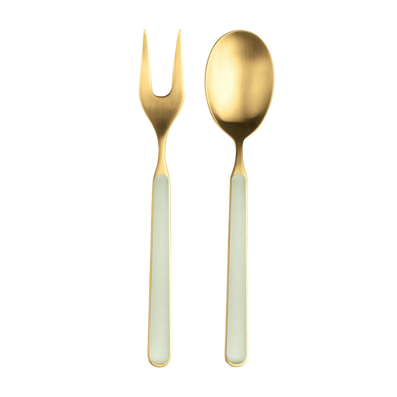 Mepra - Fantasia Ice Gold Sage - Ensemble de service 2 pièces