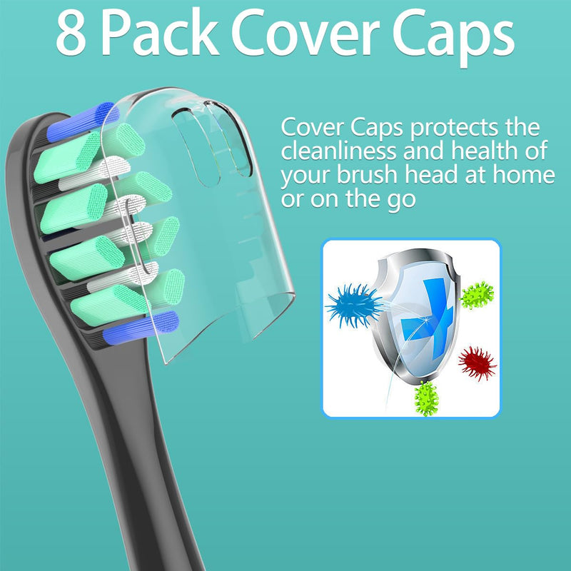Cusnikelo Replacement Brush Heads Compatible with Philips Sonicare, 16 Pack