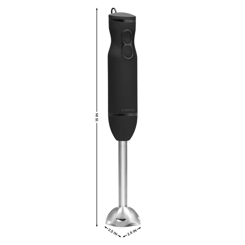 Chefman 300 W Immersion Blender, Black