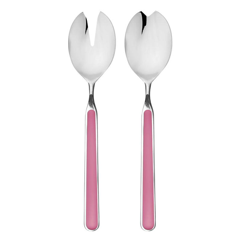 Mepra - Couverts à salade Fantasia rose - Set de 2 pièces