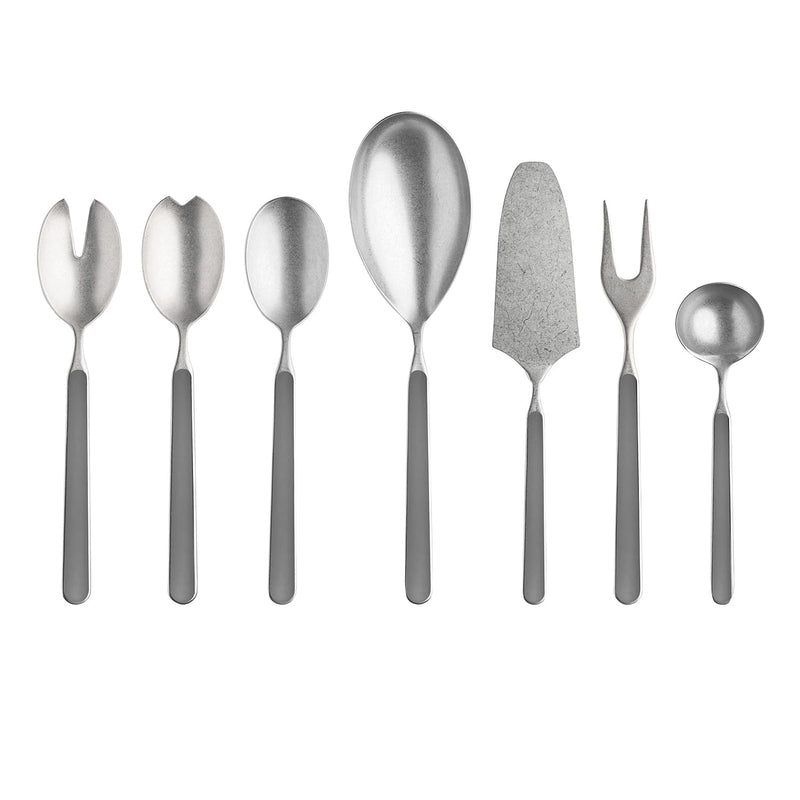Mepra - Service de table 7 pièces Fantasia Pewter Vicuna