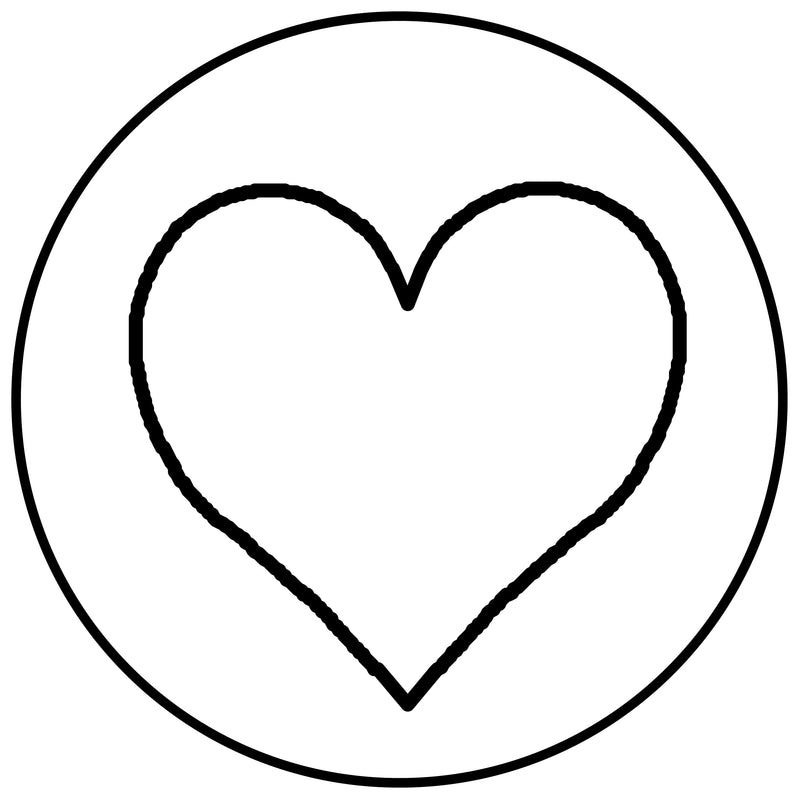 Jacques Herbin Heart Symbol Wax Seal – 24 mm brass stamp