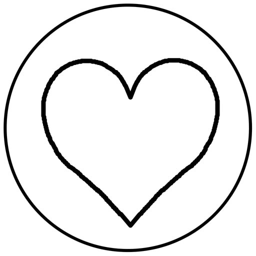 Jacques Herbin Heart Symbol Wax Seal – 24 mm brass stamp