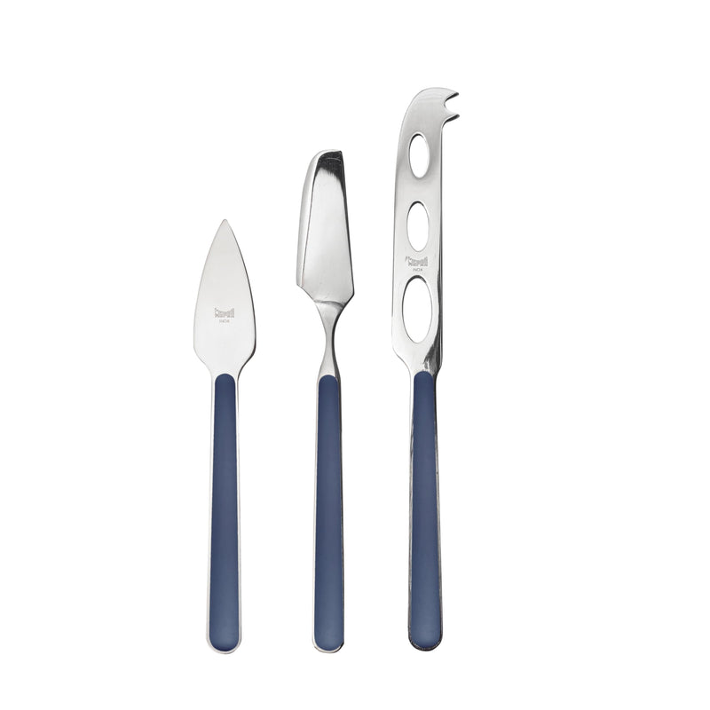 Mepra - Fantasia Cobalt - Service de 3 couteaux à fromage