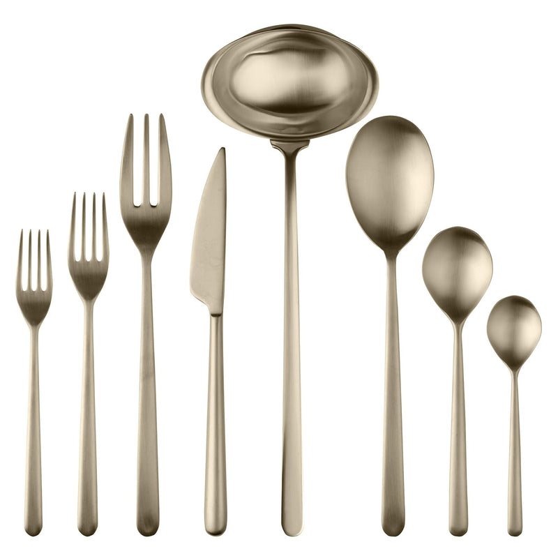 Mepra - Linea Ice Champagne - 43-Piece Flatware Set