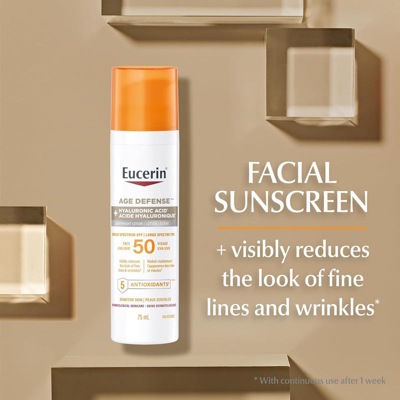 Eucerin Age Defense Face Sunscreen SPF 50, 75 mL