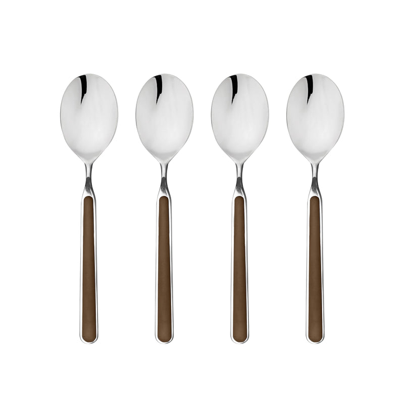 Mepra - Fantasia Tabac - Set de 4 cuillères à café