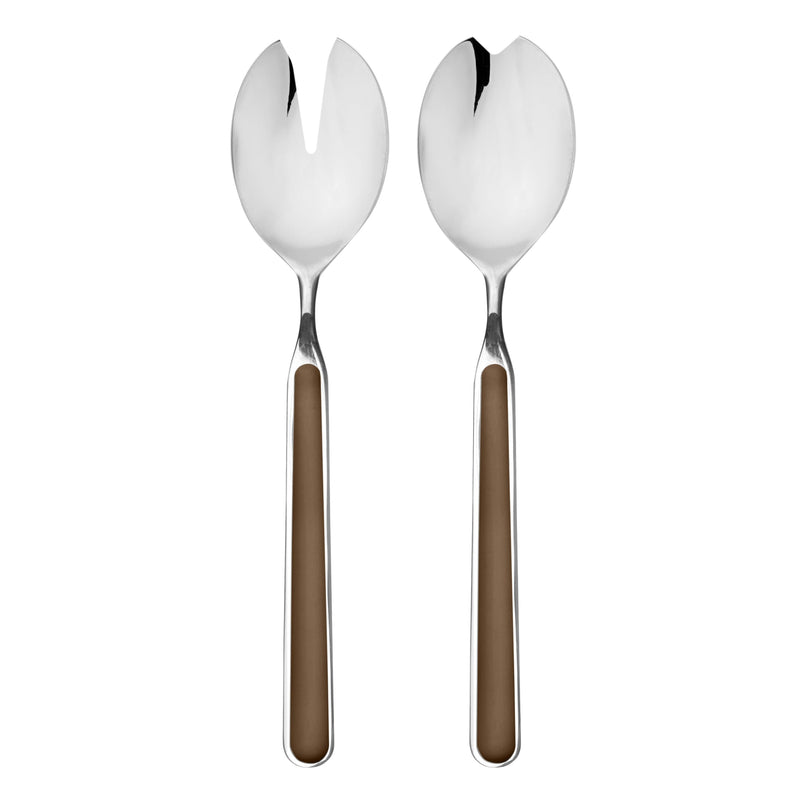 Mepra - Couverts à salade Fantasia Tobacco - Set de 2 pièces