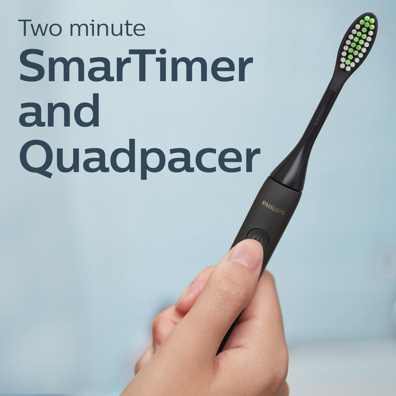 Philips One by Sonicare Rechargeable Toothbrush HY1200/26, Black