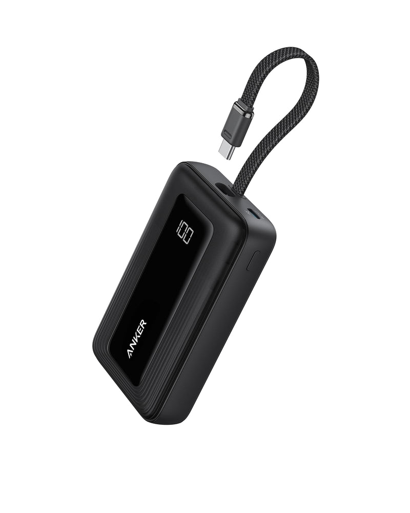 Anker - Zolo (A1689) - 20,000mAh 30W Power Bank with Built-In USB-C - Black
