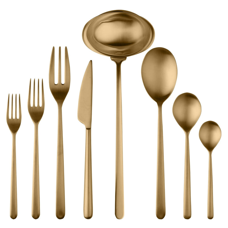 Mepra - Gamme Ice Gold - Ménagère 43 pièces