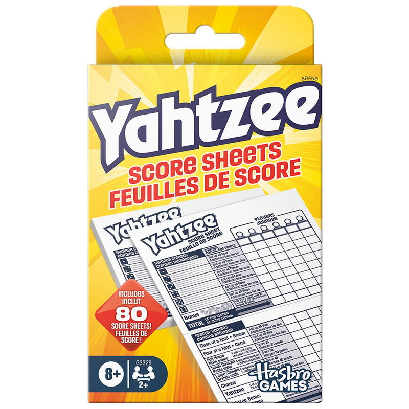 Yahtzee - Bloc de score | 80 feuilles