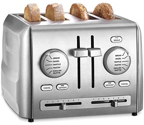 Cuisinart - Custom Select 4-Slice Metal Toaster