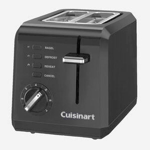 Cuisinart 2-Slice Compact Toaster in black – view 2