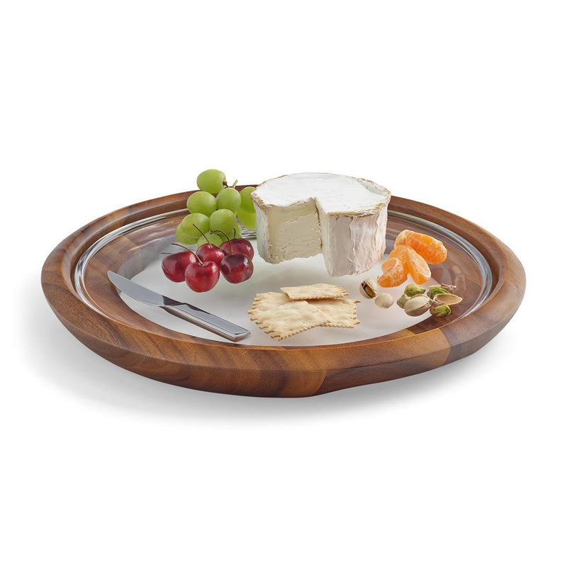 Nambé Cooper Cheese Tray with Knife - product view