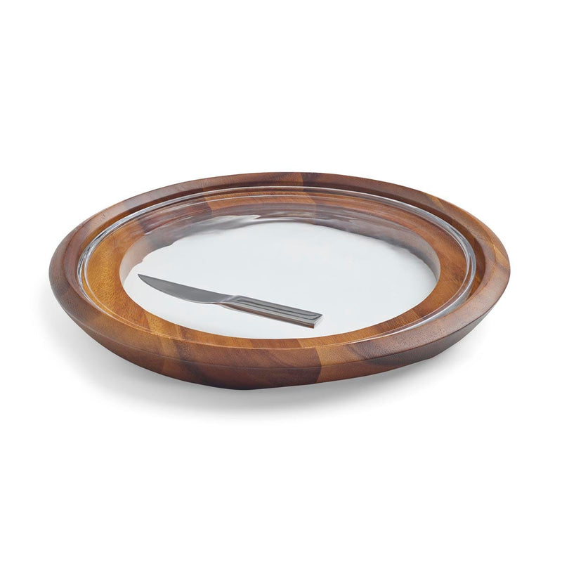 Nambé Cooper Cheese Tray with Knife - product view