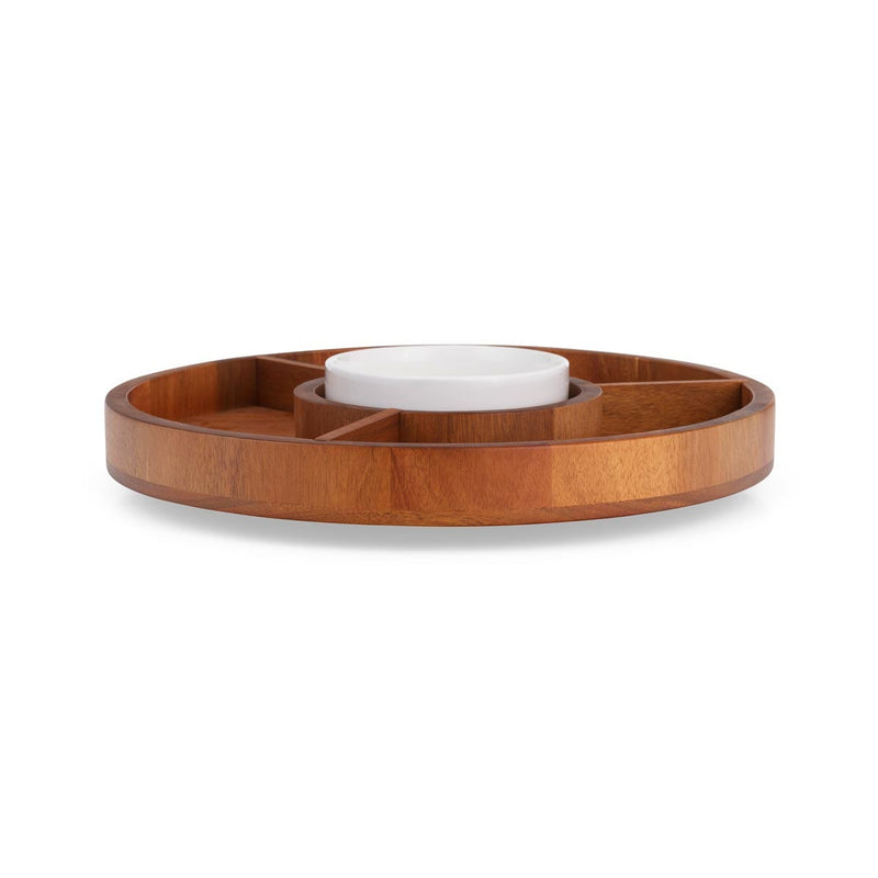 Nambé - Duets Lazy Susan with Dip Bowl