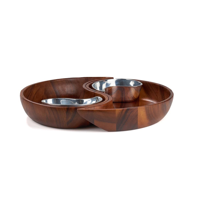 Nambé Yin Yang Chip & Dip - product view