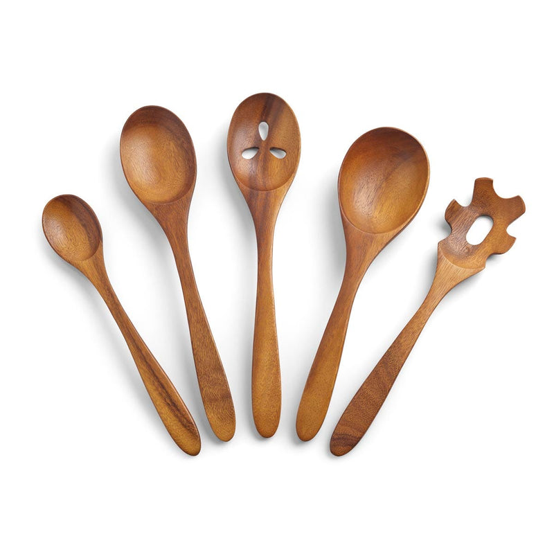 Nambé - Tulip Utensil Jug with 5 Wood Tools - view 2