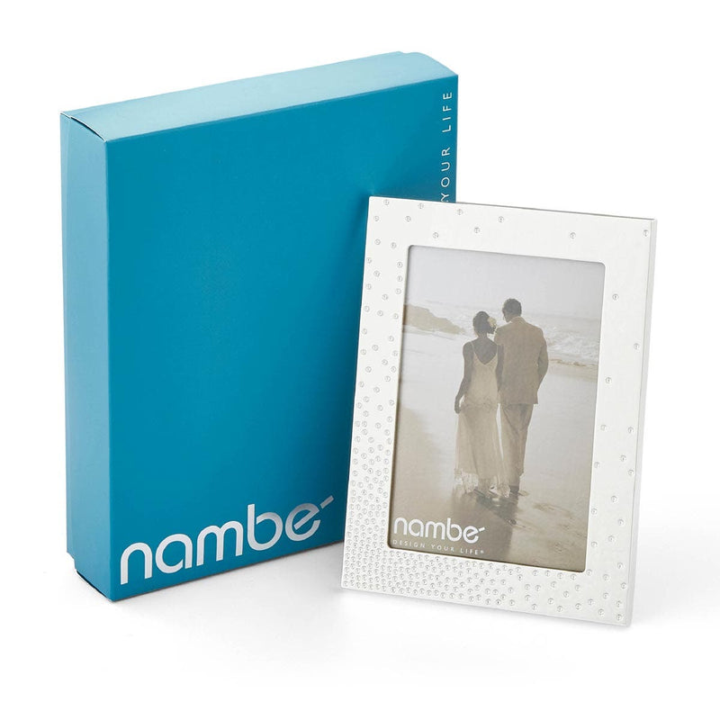 Nambé Dazzle Photo Frame with packaging.