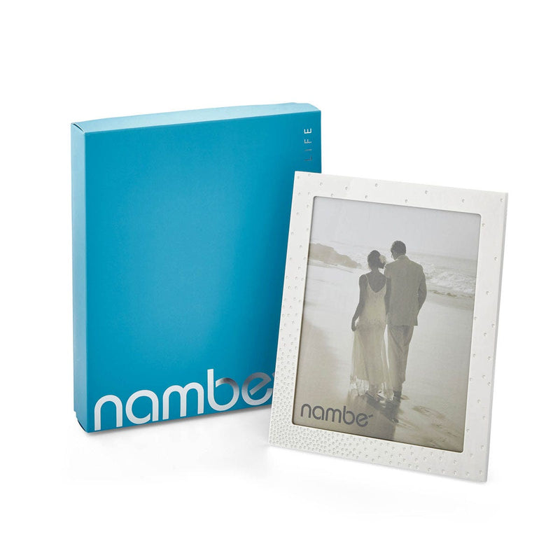Nambé Dazzle Photo Frame with packaging.