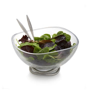 Nambé - Braid Glass Salad Bowl with Servers - view 3