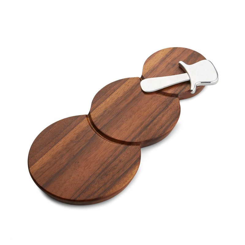 Nambé - Snowman Cheese Board with Top Hat Spreader - view 6