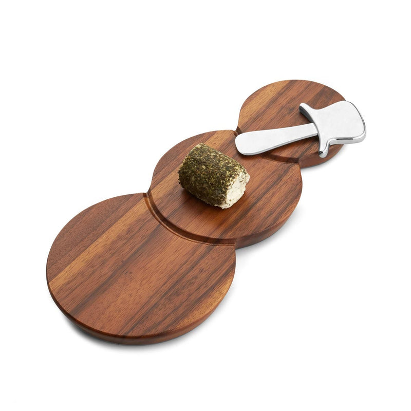 Nambé - Snowman Cheese Board with Top Hat Spreader - view 7