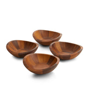 Nambé Braid Individual Salad Bowls, Set of 4 | 8 in (20.3 cm) - product view.