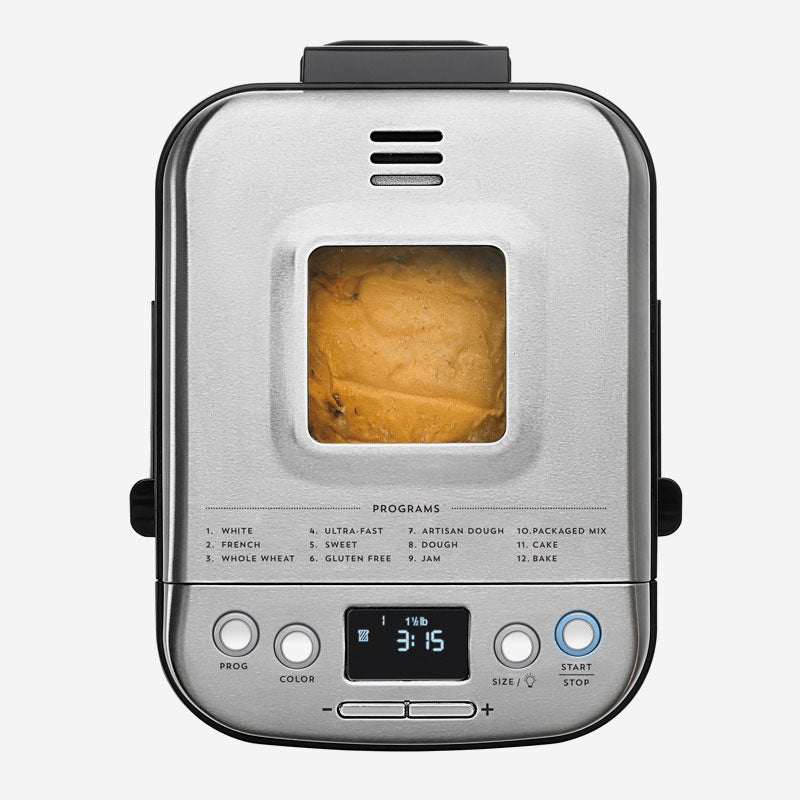 Cuisinart Compact Automatic Bread Maker in stainless steel – view 4