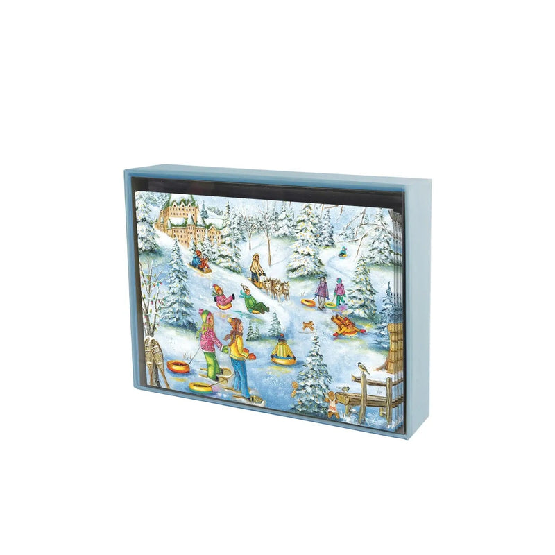 Pierre Belvédère - Christmas Cards - Genest - CHÂTEAU Sous la Neige (Set of 8)