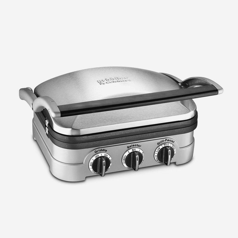 Cuisinart Griddler 5-in-1 contact grill and griddle in brushed stainless steel