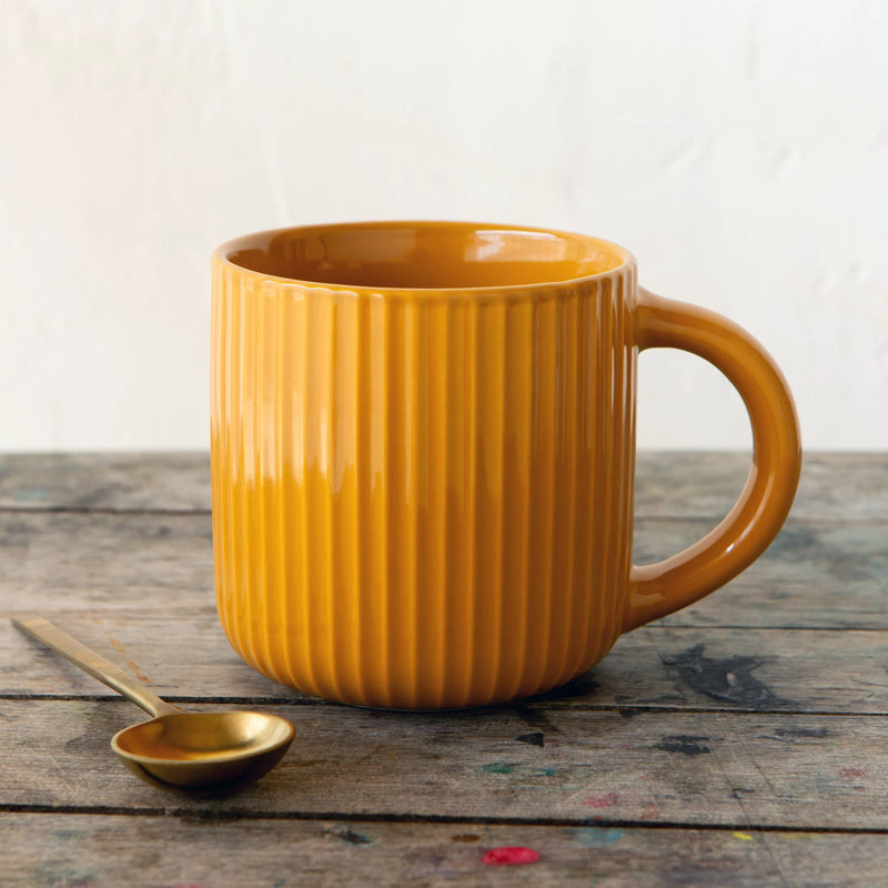 Heirloom - Mug 22 oz Fluted Saffron