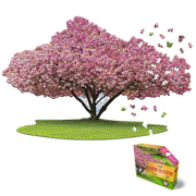 Madd Capp Puzzles – I Am Cherry Blossom Jigsaw Puzzle | 1000 Pieces – puzzle and packaging
