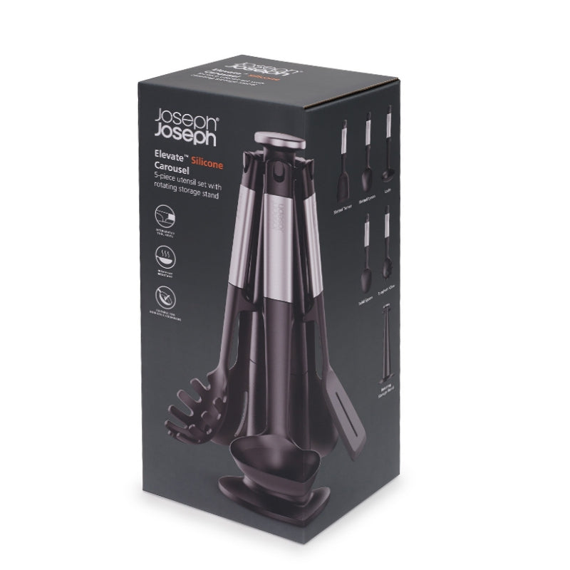 Joseph Joseph - Ustensiles en silicone Elevate™ avec support (set de 5)