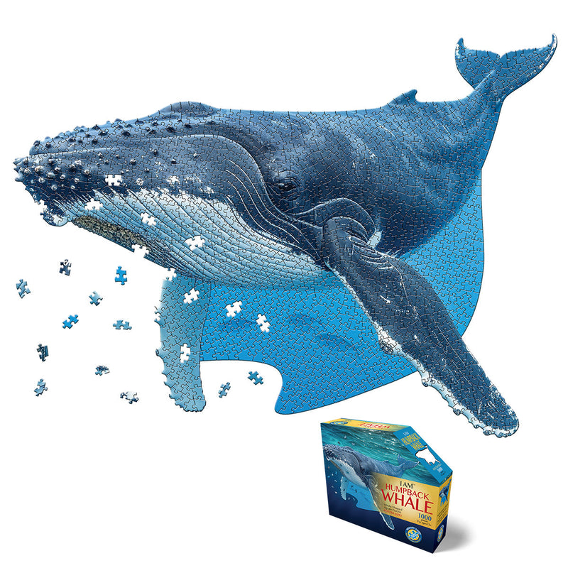 Madd Capp Puzzles – I Am Humpback Whale Jigsaw Puzzle | 1000 Pieces – puzzle and packaging