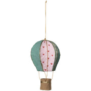 Hot Air Balloon Mache Christmas Tree Ornament — one possible random style; sold individually