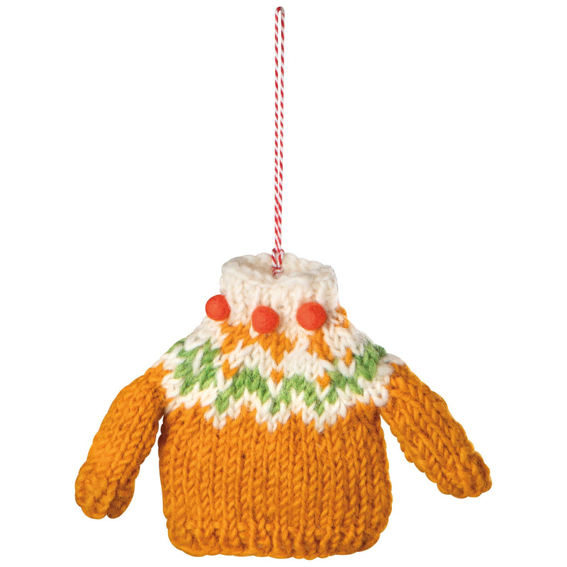 Sweater Party Felt Christmas Tree Ornament — one possible random style; sold individually